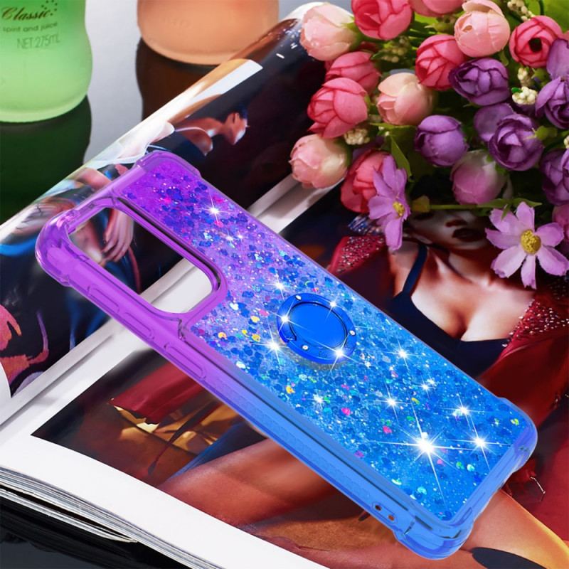 Coque Samsung Galaxy A33 5G Paillettes Anneau-Support