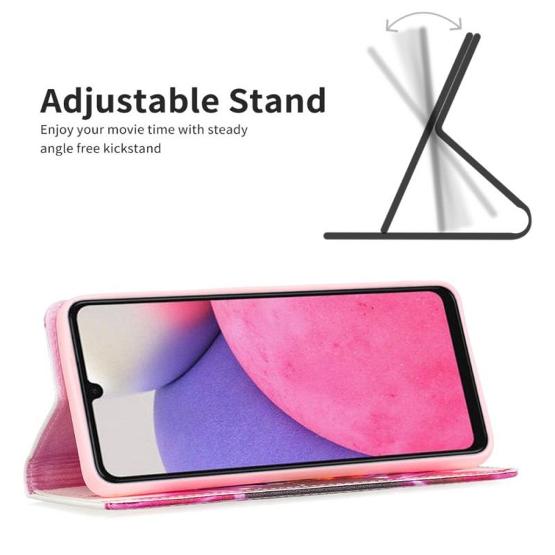 Flip Cover Samsung Galaxy A33 5G Fleur Aquarelle