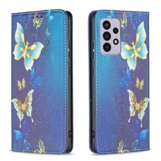 Flip Cover Samsung Galaxy A33 5G Papillons Colorés