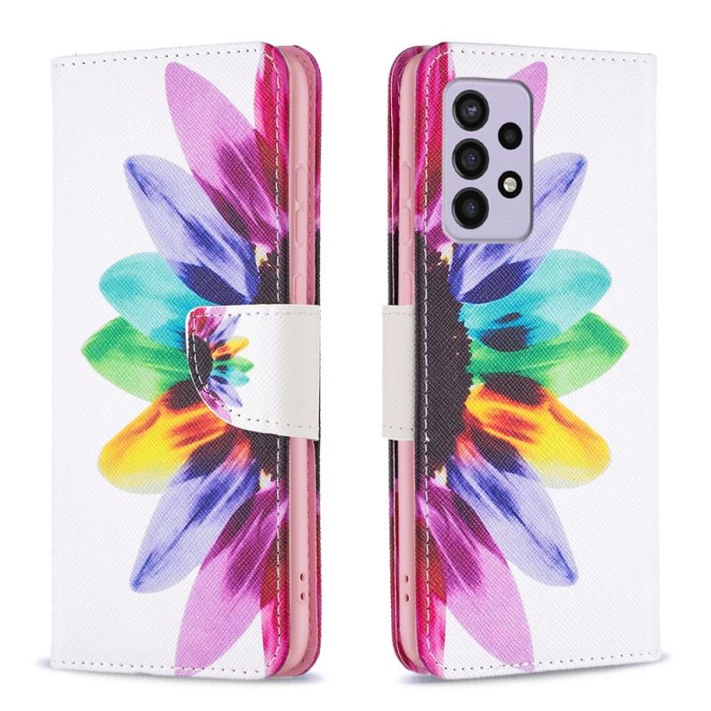 Housse Samsung Galaxy A33 5G Fleur Aquarelle