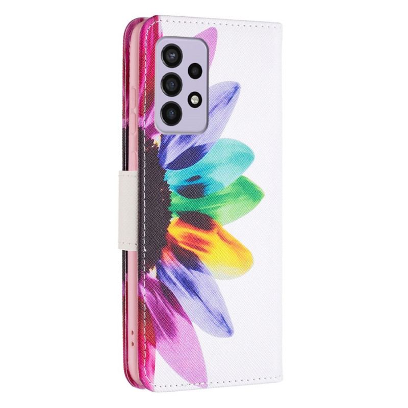 Housse Samsung Galaxy A33 5G Fleur Aquarelle