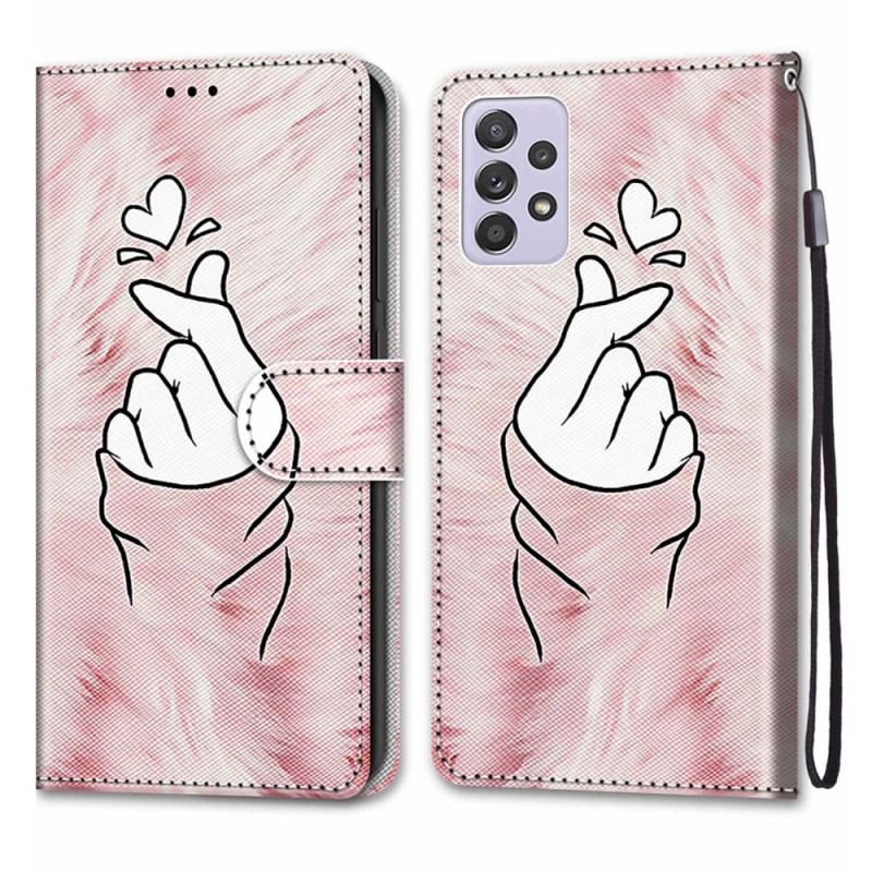 Housse Samsung Galaxy A53 5G Finger Heart