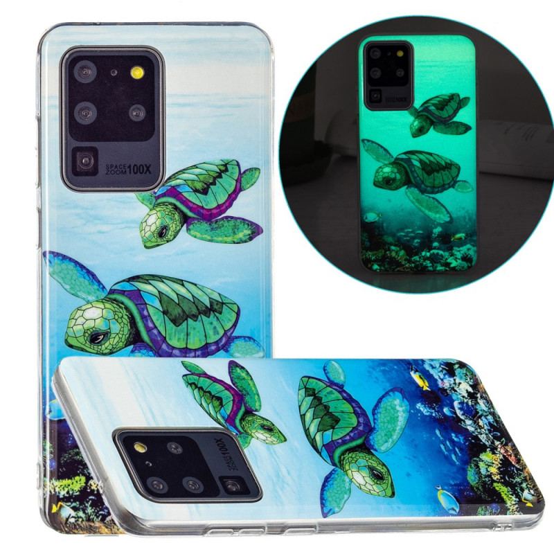 Coque Samsung Galaxy S20 Ultra Tortues Fluorescente