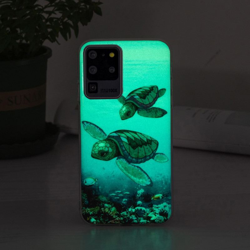 Coque Samsung Galaxy S20 Ultra Tortues Fluorescente