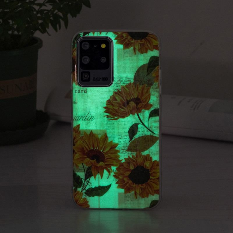 Coque Samsung Galaxy S20 Ultra Tournesols Fluorescentes