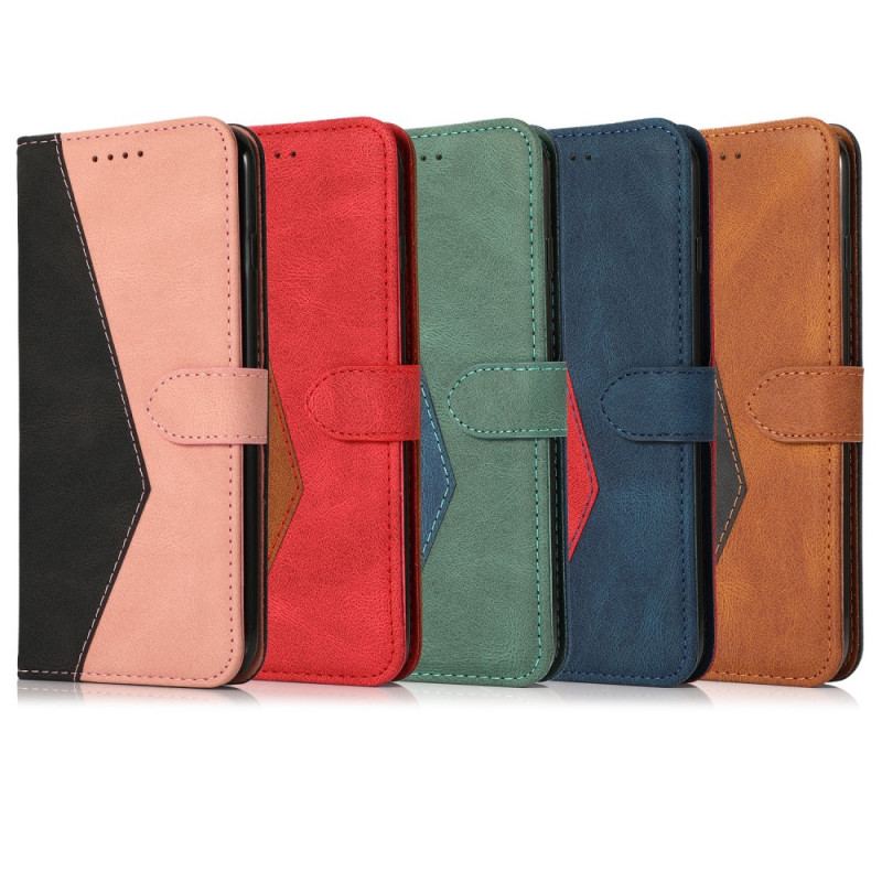 Housse Samsung Galaxy S20 Ultra Simili Cuir Bicolore Triangle