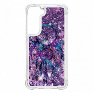 Coque Samsung Galaxy S22 5G Attrape Rêves Paillettes