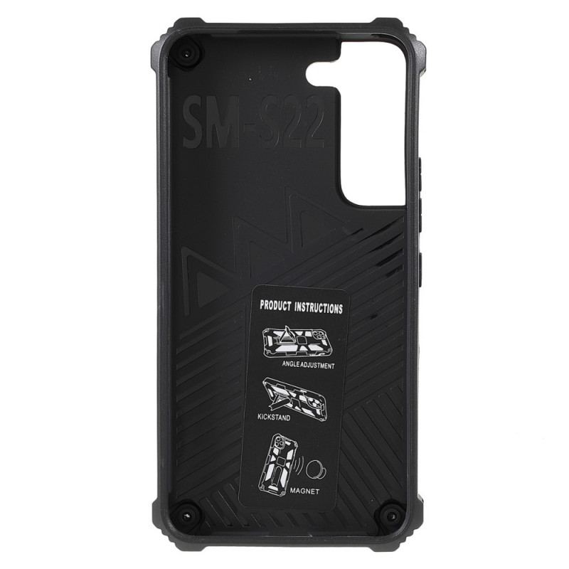 Coque Samsung Galaxy S22 5G Bicolore Support Amovible