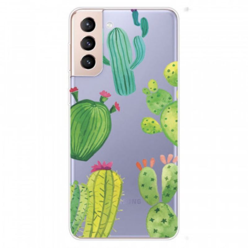 Coque Samsung Galaxy S22 5G Cactus Aquarelle