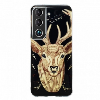 Coque Samsung Galaxy S22 5G Cerf Majestueux Fluorescente