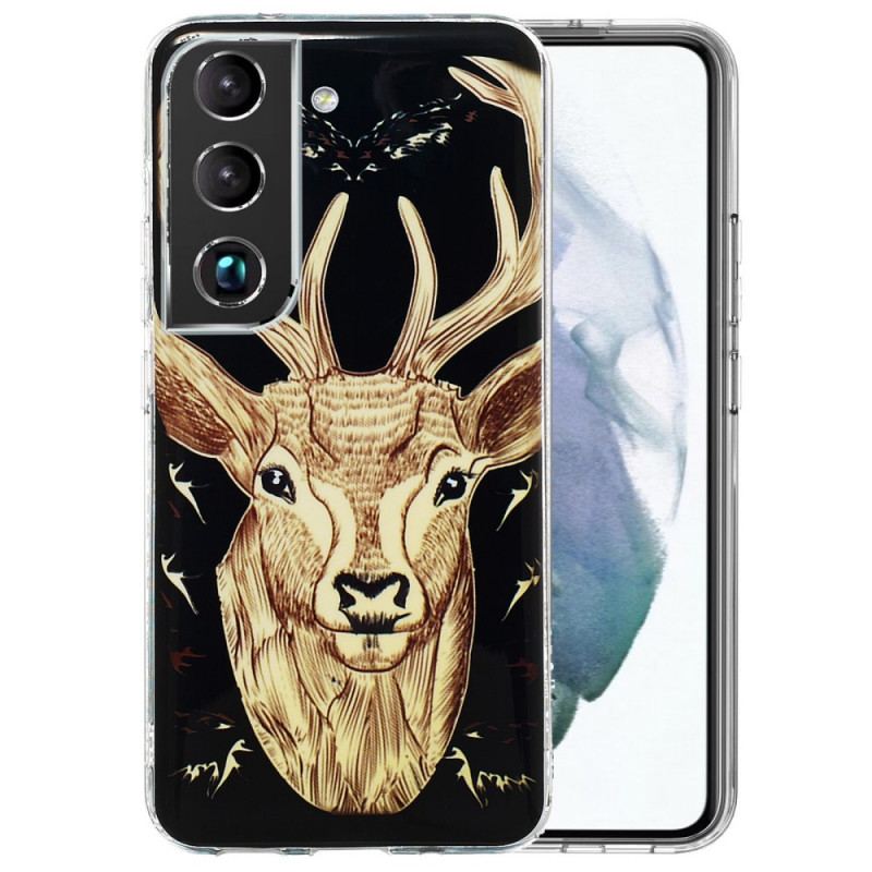 Coque Samsung Galaxy S22 5G Cerf Majestueux Fluorescente