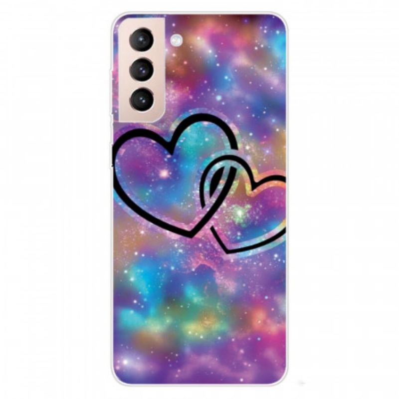 Coque Samsung Galaxy S22 5G Coeurs Enchaînés