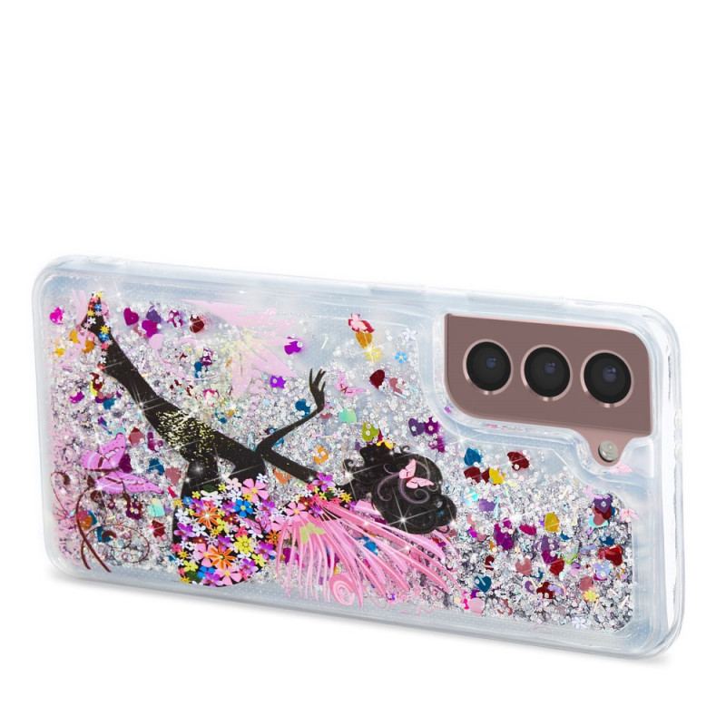 Coque Samsung Galaxy S22 5G Fée Paillettes