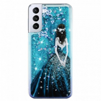 Coque Samsung Galaxy S22 5G Femme Paillettes