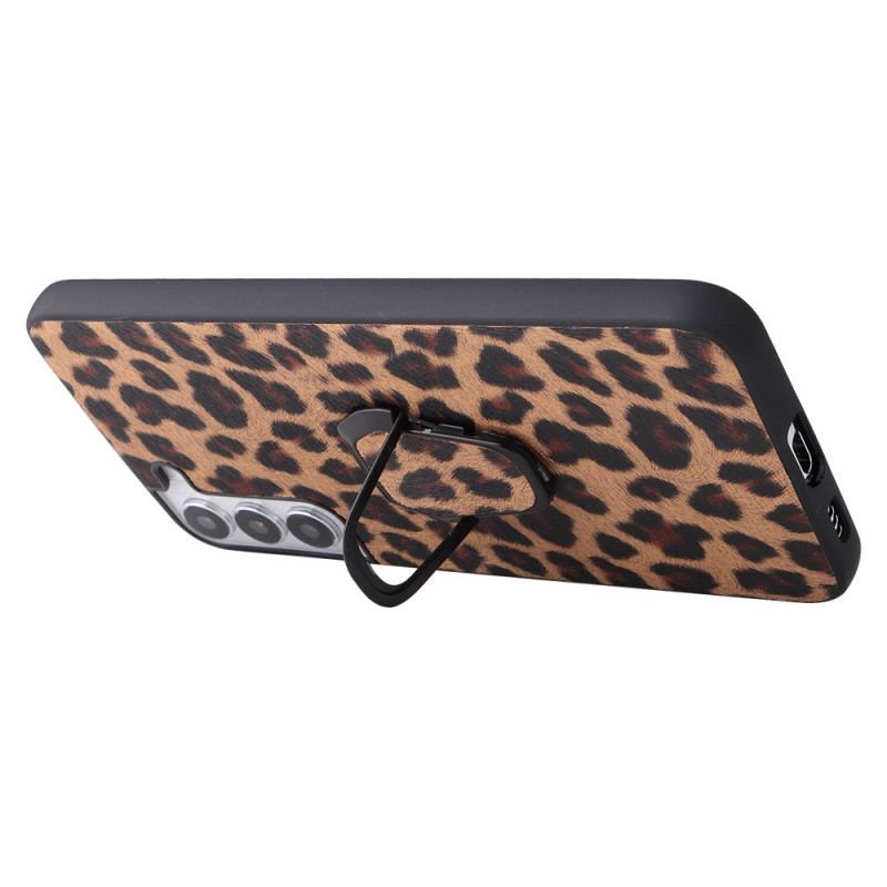 Coque Samsung Galaxy S22 5G Fibre Carbone Anneau-Support