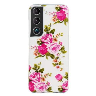 Coque Samsung Galaxy S22 5G Fleurs Liberty Fluorescente