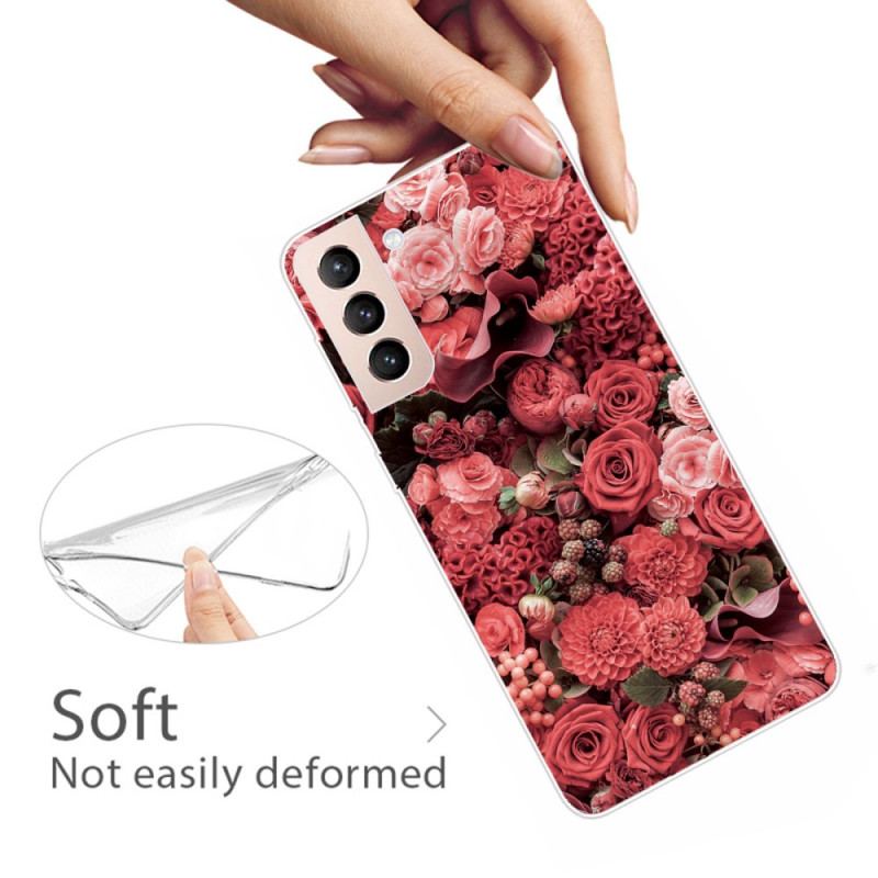 Coque Samsung Galaxy S22 5G Fleurs Roses