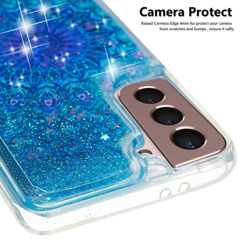 Coque Samsung Galaxy S22 5G Mandala Paillettes