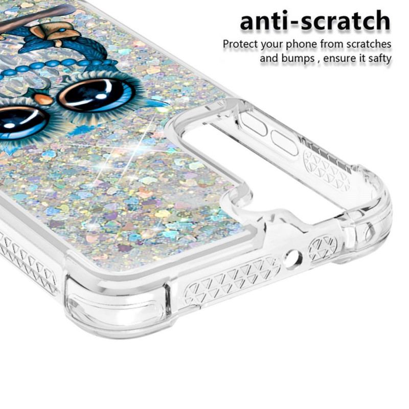 Coque Samsung Galaxy S22 5G Miss Hibou Paillettes