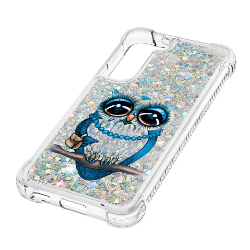 Coque Samsung Galaxy S22 5G Miss Hibou Paillettes