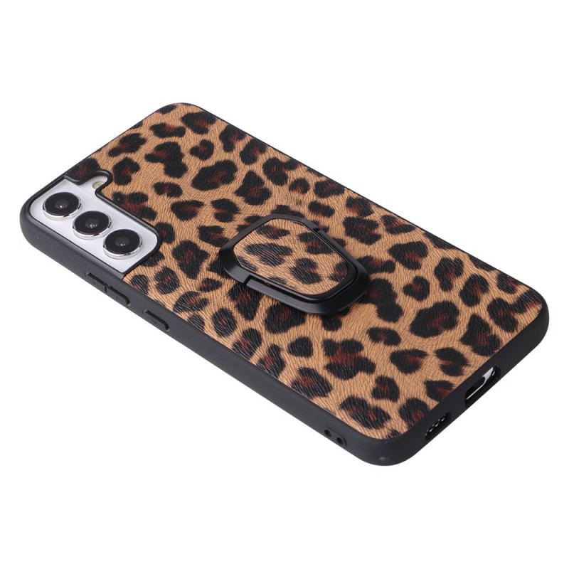 Coque Samsung Galaxy S22 5G Paillettes Anneau-Support