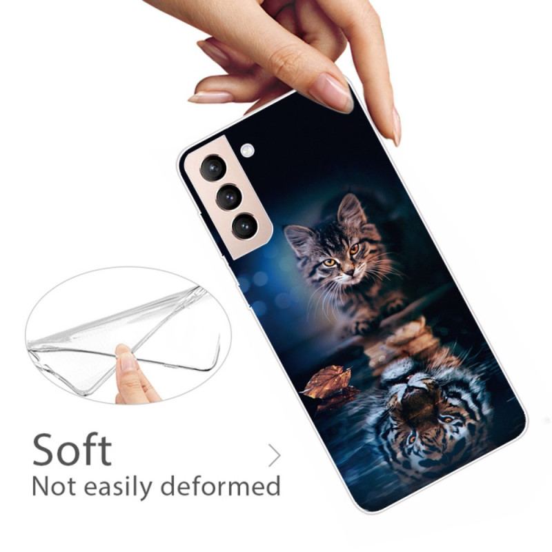 Coque Samsung Galaxy S22 5G Réflexion Chat