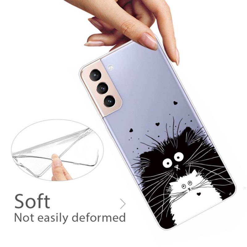 Coque Samsung Galaxy S22 5G Regarde les Chats