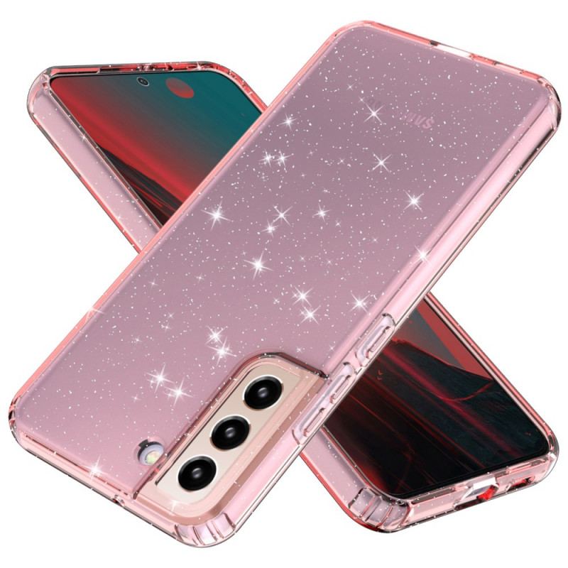 Coque Samsung Galaxy S22 5G Transparente Paillettes Design