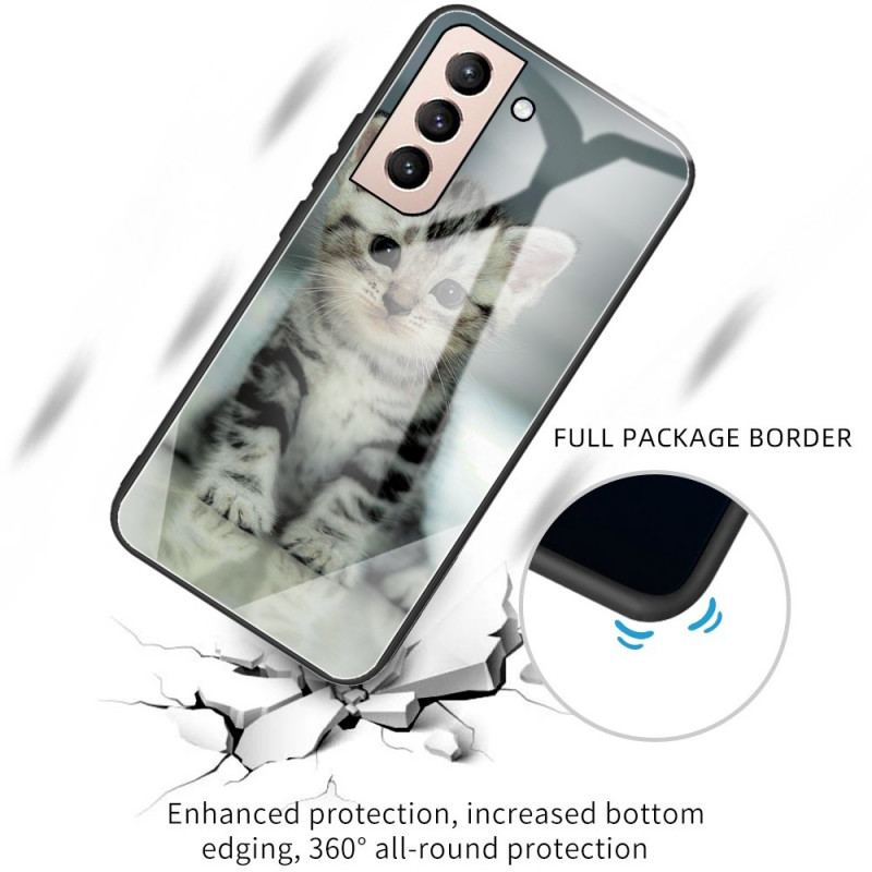 Coque Samsung Galaxy S22 5G Verre Trempé Chaton