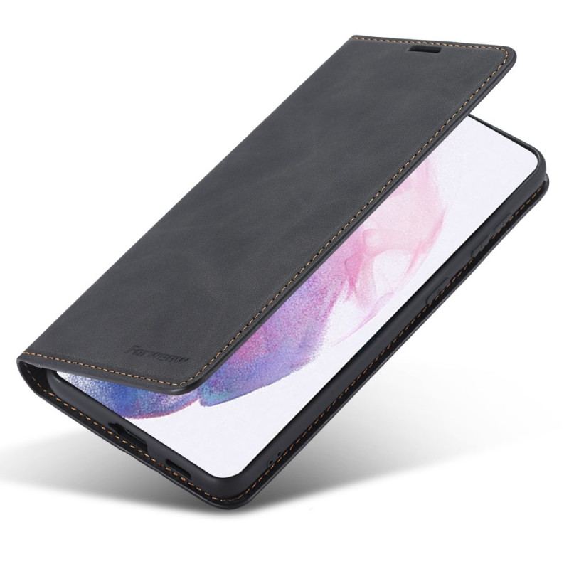 Flip Cover Samsung Galaxy S22 5G Effet Cuir FORWENW