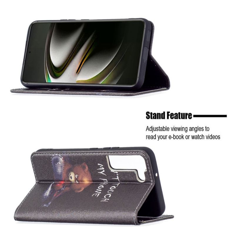 Flip Cover Samsung Galaxy S22 5G Ours Dangereux