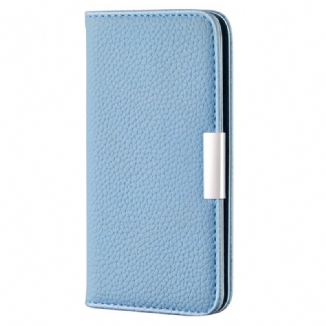 Flip Cover Samsung Galaxy S22 5G Simili Cuir Litchi Ultra Chic