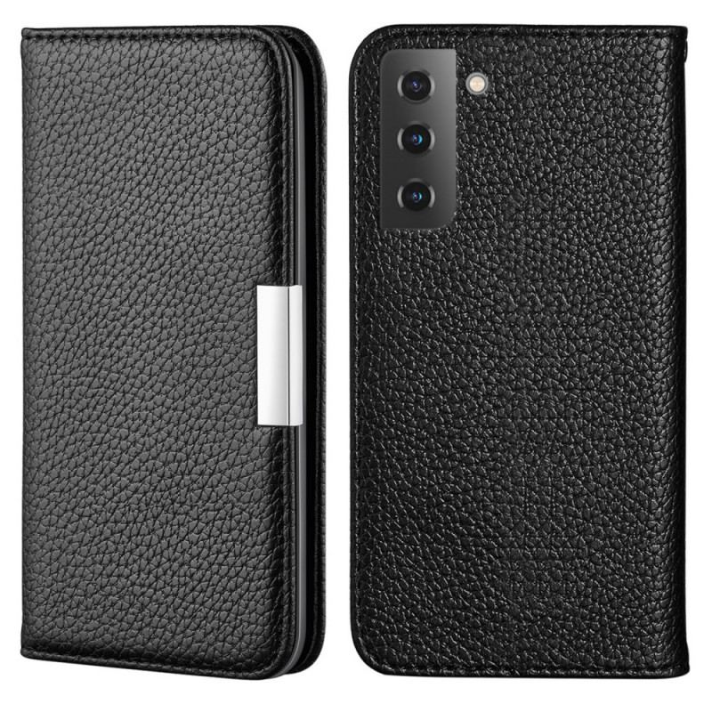 Flip Cover Samsung Galaxy S22 5G Simili Cuir Litchi Ultra Chic