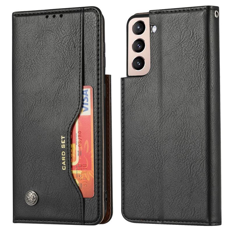 Flip Cover Samsung Galaxy S22 5G Simili Cuir Porte-Cartes