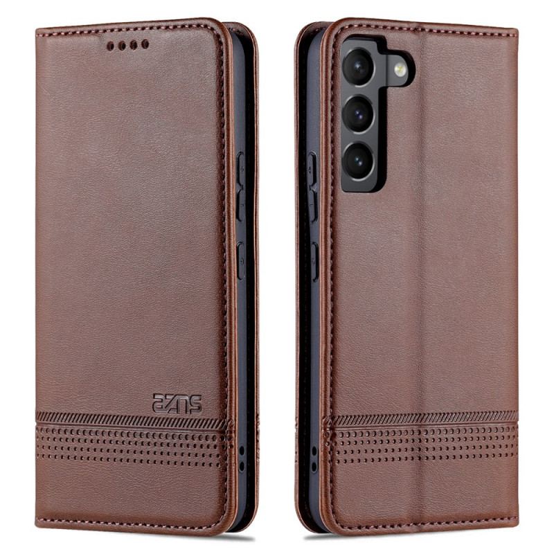 Flip Cover Samsung Galaxy S22 5G Style Cuir AZNS