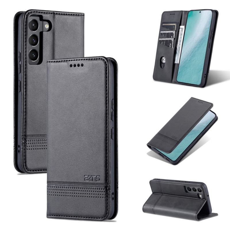 Flip Cover Samsung Galaxy S22 5G Style Cuir AZNS