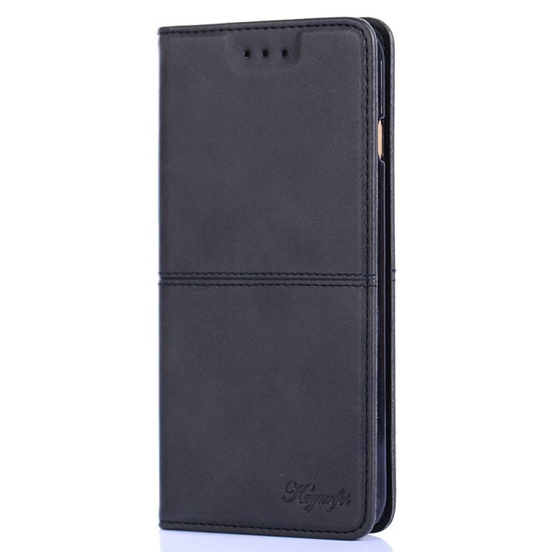 Flip Cover Samsung Galaxy S22 5G Style Cuir Couture