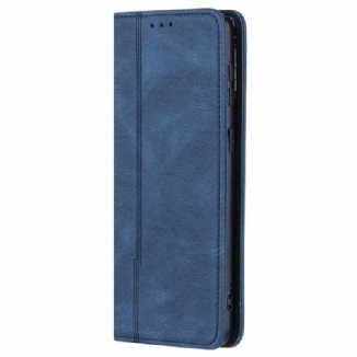 Flip Cover Samsung Galaxy S22 Style Cuir Ligne