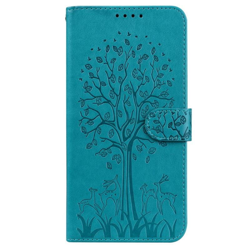 Housse Samsung Galaxy S22 5G Arbre et Cerfs