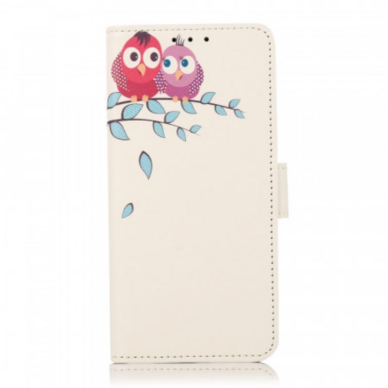 Housse Samsung Galaxy S22 5G Couple De Hiboux Sur l'Arbre