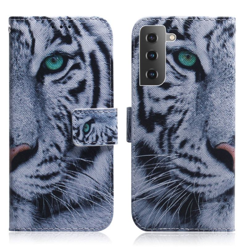 Housse Samsung Galaxy S22 5G Face de Tigre