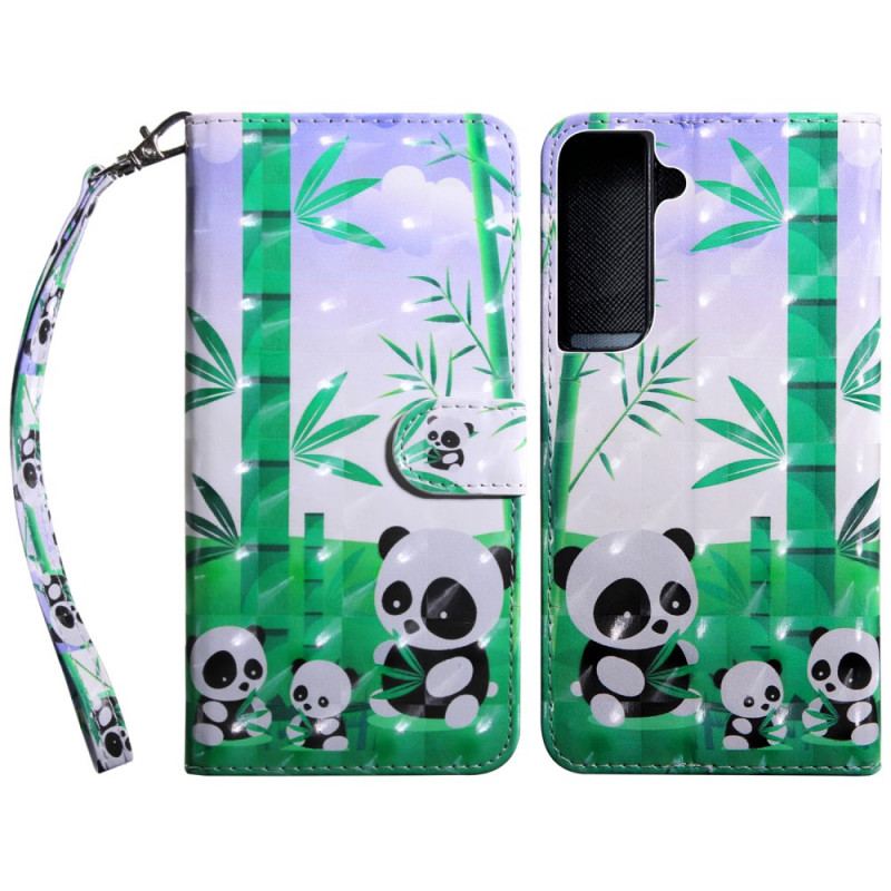 Housse Samsung Galaxy S22 5G Famille Pandas