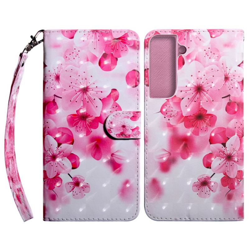 Housse Samsung Galaxy S22 5G Fleurs Roses