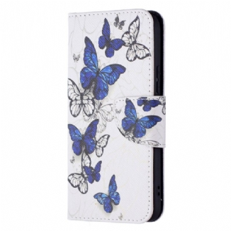 Housse Samsung Galaxy S22 5G Papillons Rois