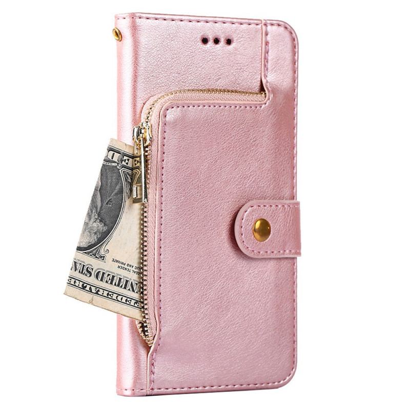 Housse Samsung Galaxy S22 5G Porte-Monnaie Frontal et Lanière