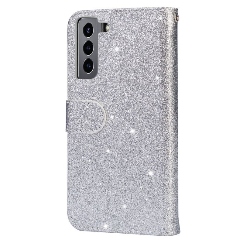 Housse Samsung Galaxy S22 5G Porte-Monnaie Paillettes