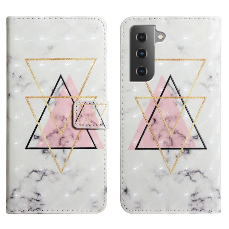 Housse Samsung Galaxy S22 5G Triangle en paillettes