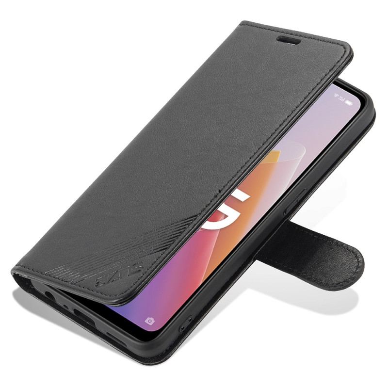 Housse Oppo Reno 8 Lite Style Cuir AZNS