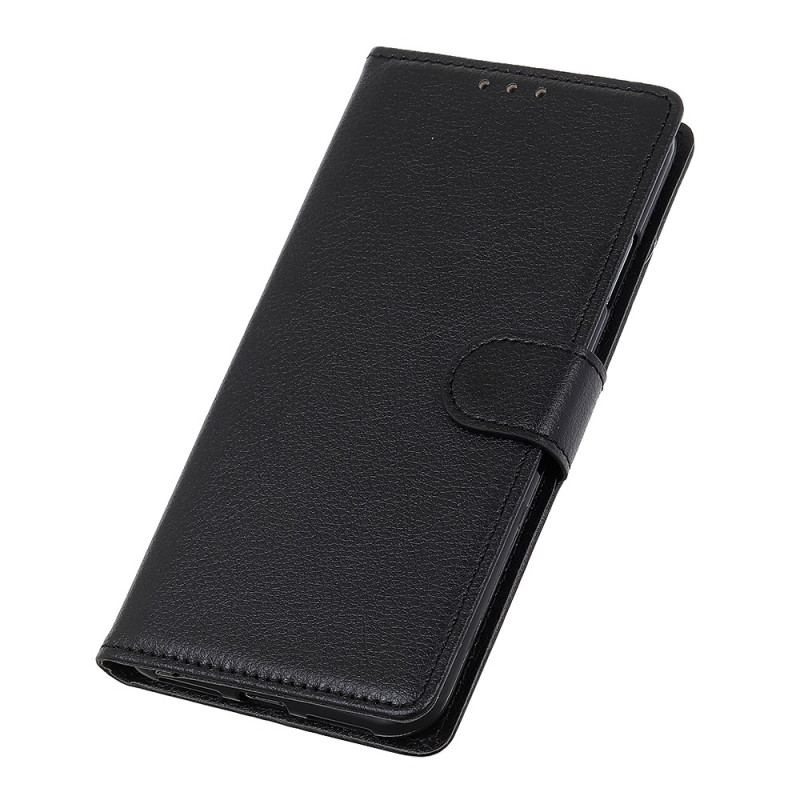 Housse Oppo Reno 8 Lite Style Cuir Litchi Traditionnel