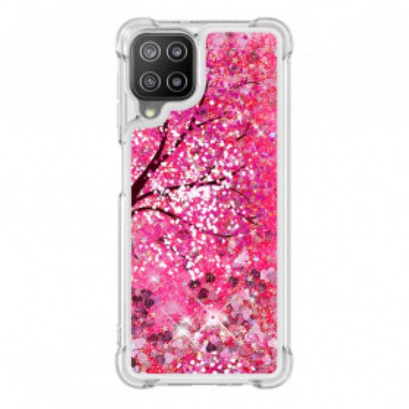 Coque Samsung Galaxy A22 4G Arbre Paillettes